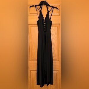 ROMWE Black Spaghetti Strap Dress